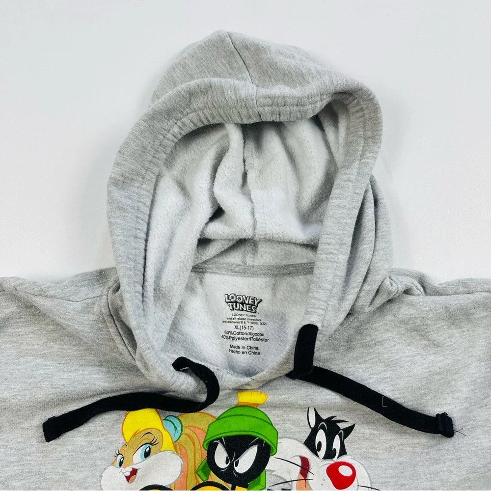 Looney Tunes Hoodie Sweatshirt Sylvester Bugs Bunny Youth Size: XL  (15-17)